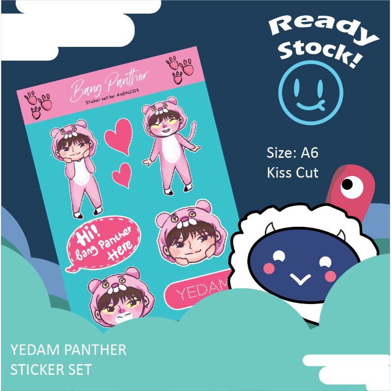 

Yedam Panther Treasure Sticker set