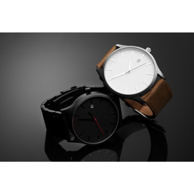 Jam Tangan Fashion pria korea analog dexter strap kulit batam import murah - YRJ013