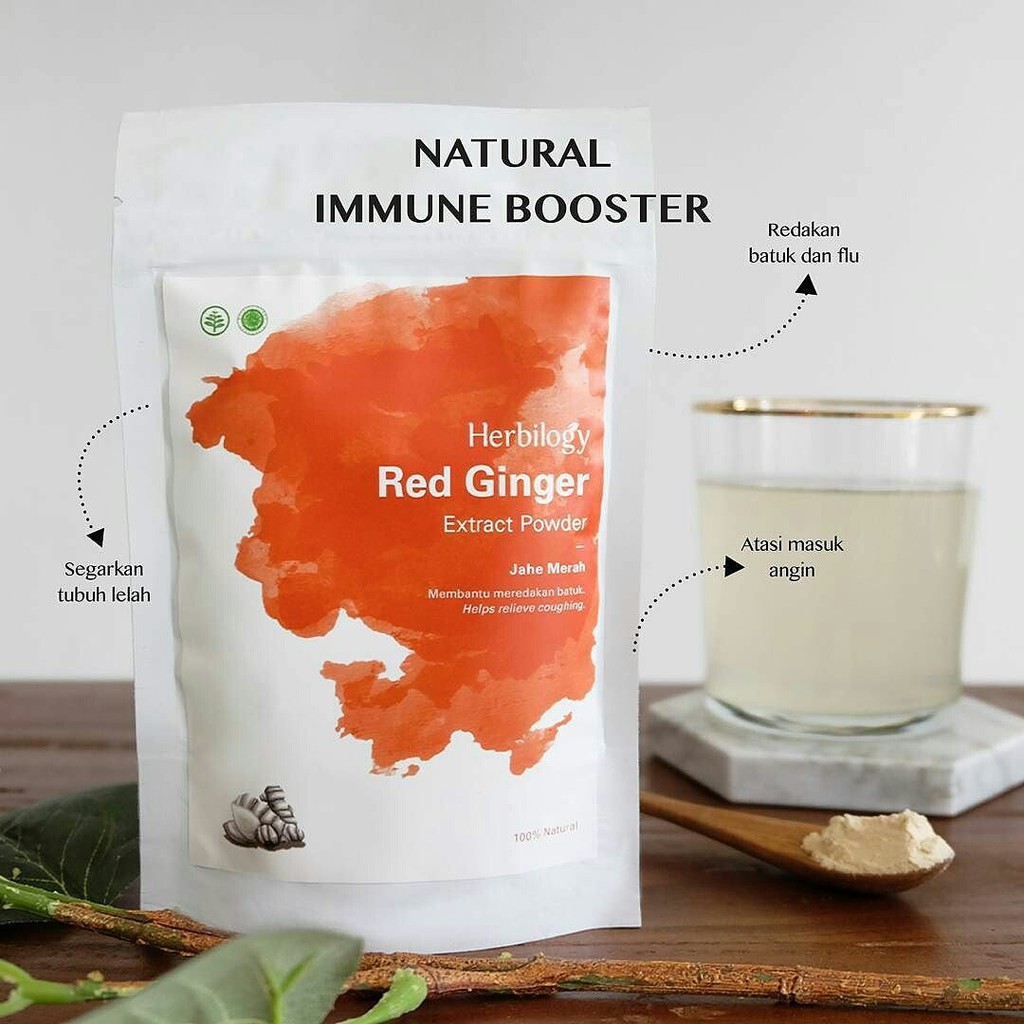 Herbilogy Red Ginger Extract Powder 100gr Shopee Indonesia