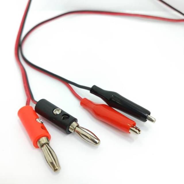 Kabel Power Supply Merah Hitam / Kabel Power Supply Hitam Merah Jepit