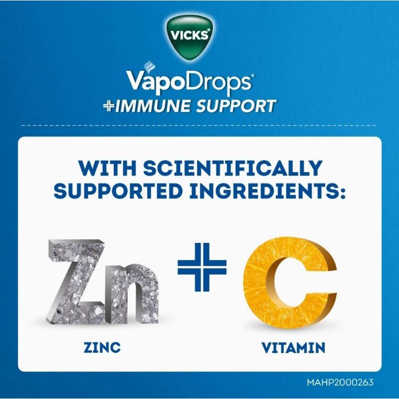 Vicks Vapo Drops Immune Support Blackcurrant / Orange