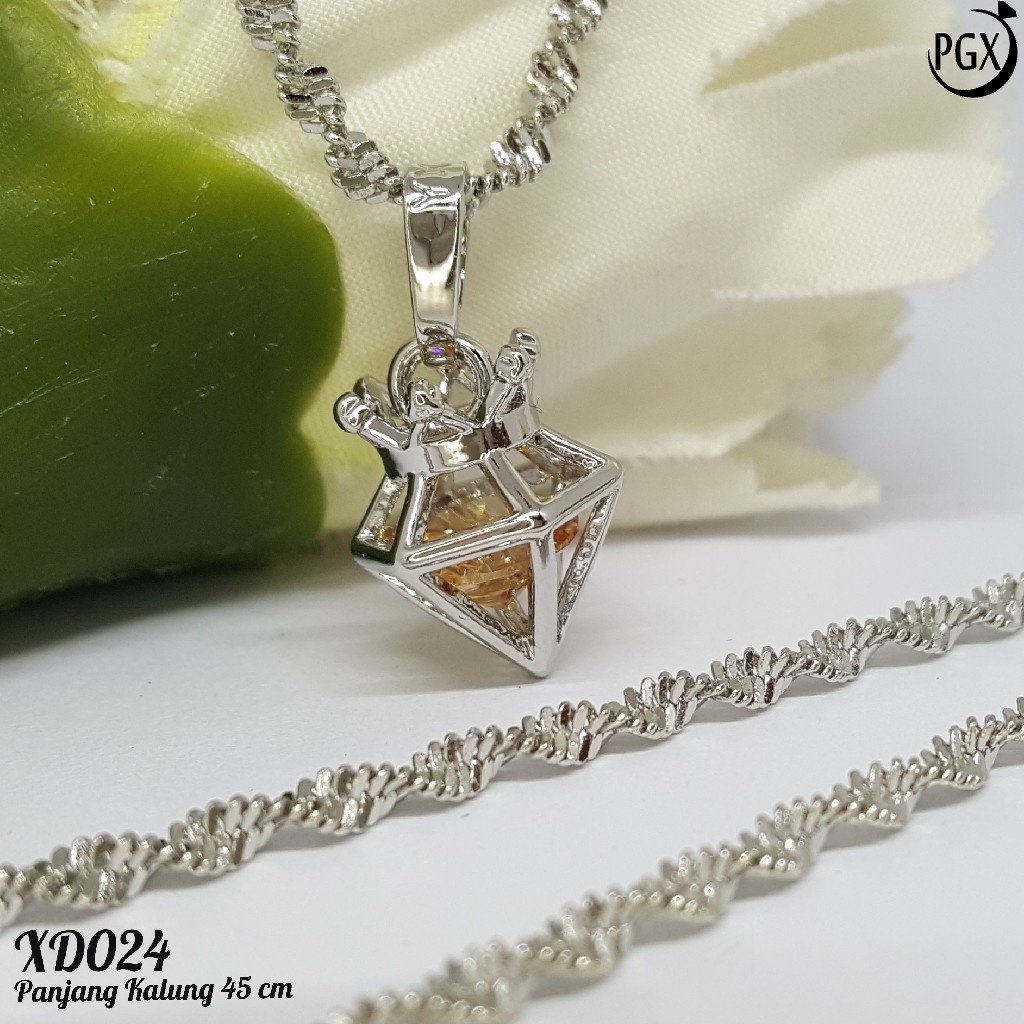 PGX Kalung Wanita Xuping Aksesoris Fashion Perhiasan Lapis Emas Premium - XD024