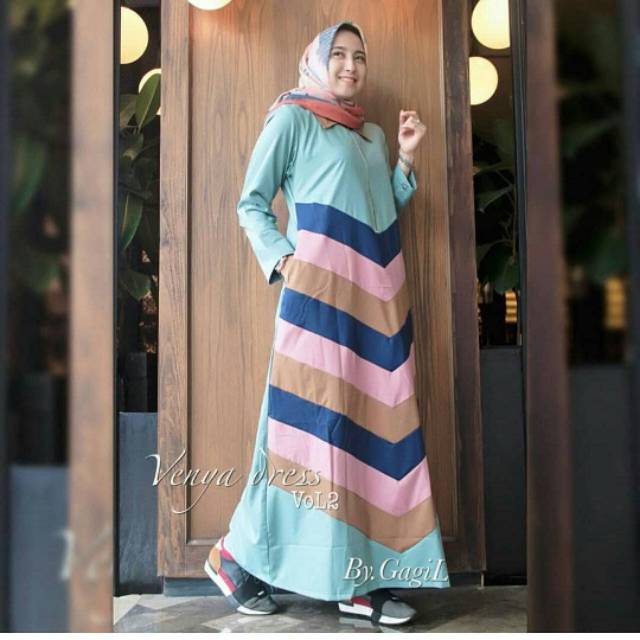 gamis monalisa gamis balotelli gamis terbaru gamis fashion gamis polos gamis long dress VENYA NEW