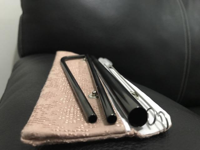 Kaliko Stainless Straw / Sedotan Stainless Steel In Batik Pouch