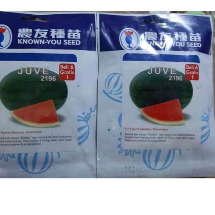Stok terbatas.. BENIH BIBIT SEMANGKA JUVE 2196 F1 + 300 BUTIR BELI 6 FREE 1