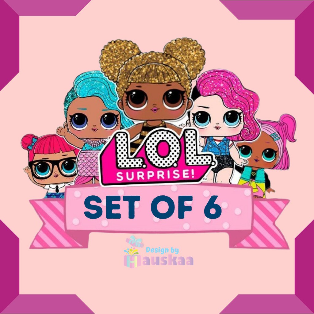 

Gift Box Hampers Hadiah Ulang Tahun Lebaran Natal Anak Alat Tulis Karakter LOL Isi 6