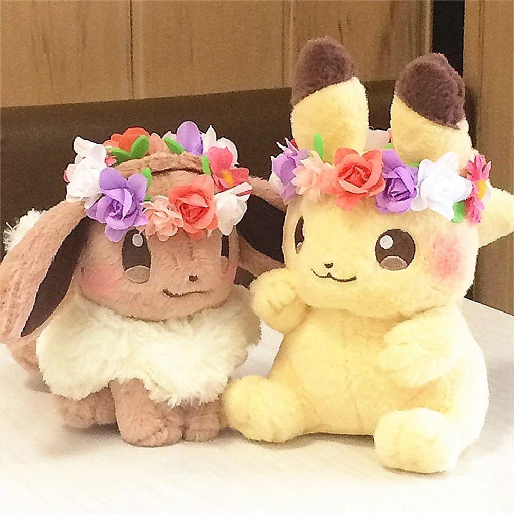 Quinton Pokemon Mainan Mewah Koleksi Hadiah Ulang Tahun Anime Untuk Anak Kartun Paskah Eevee Boneka Mainan