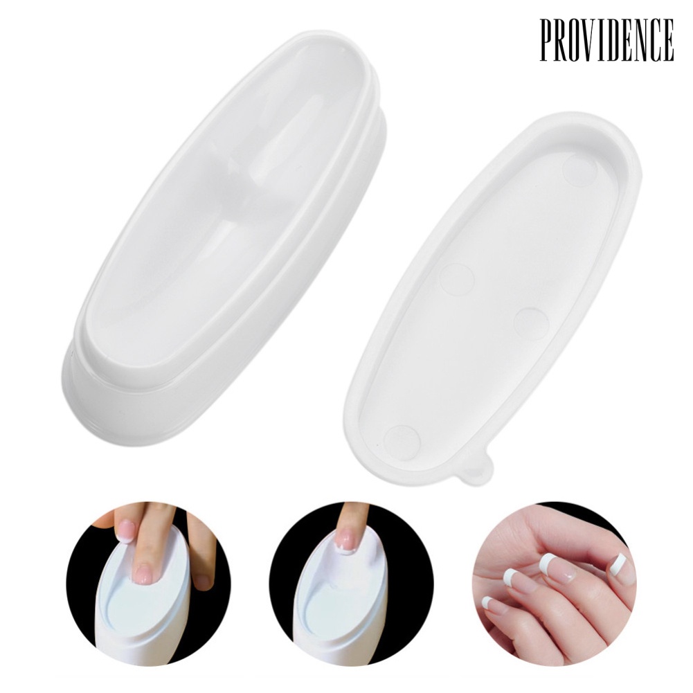 Providence Nail Art Tool French Smile Line Tip Acrylic Powder Guide Box Case Dip Tray Mold