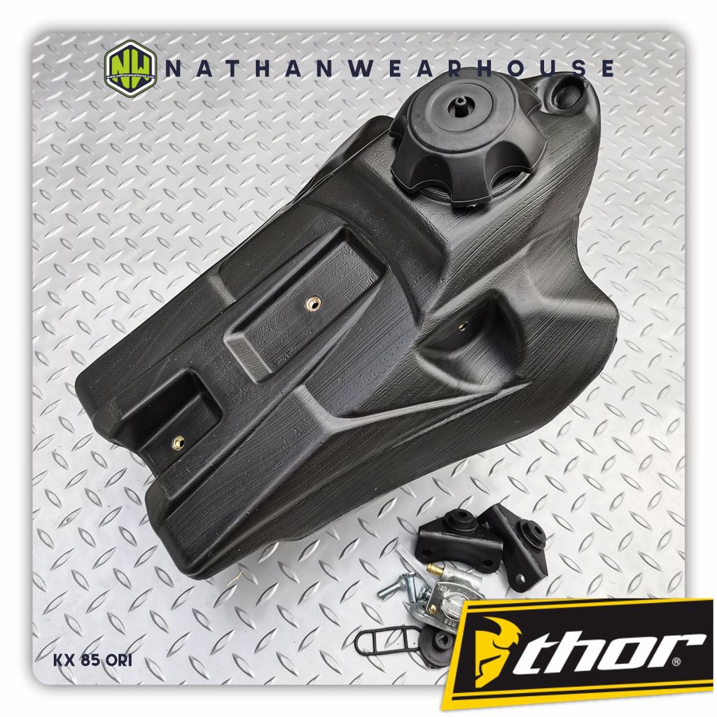 Tangki Tanki Plastik Trail KX 85 Hitam Black Putih White Thor