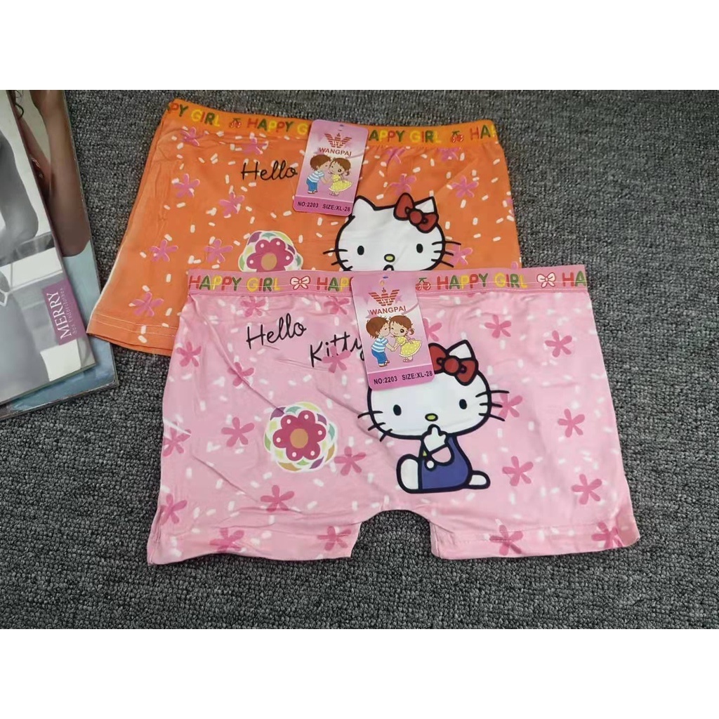 BOXER ANAK CEWEK 2203 USIA 5-10 THN BAHAN LEMBUT NYAMAN DI PAKAI