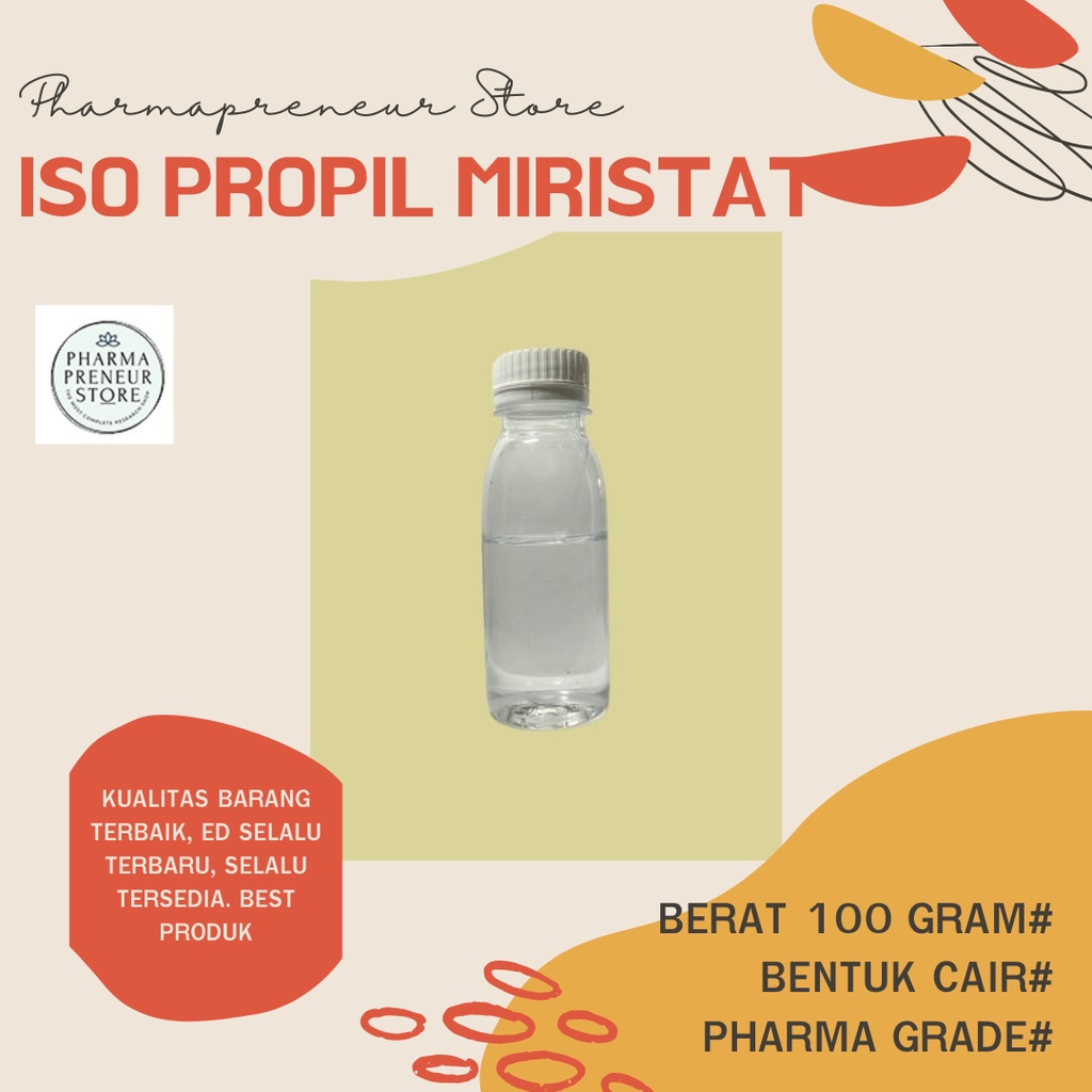 ISOPROPYL MYRISTATE LIQUID / IPM 100 GRAM BEST QUALITY