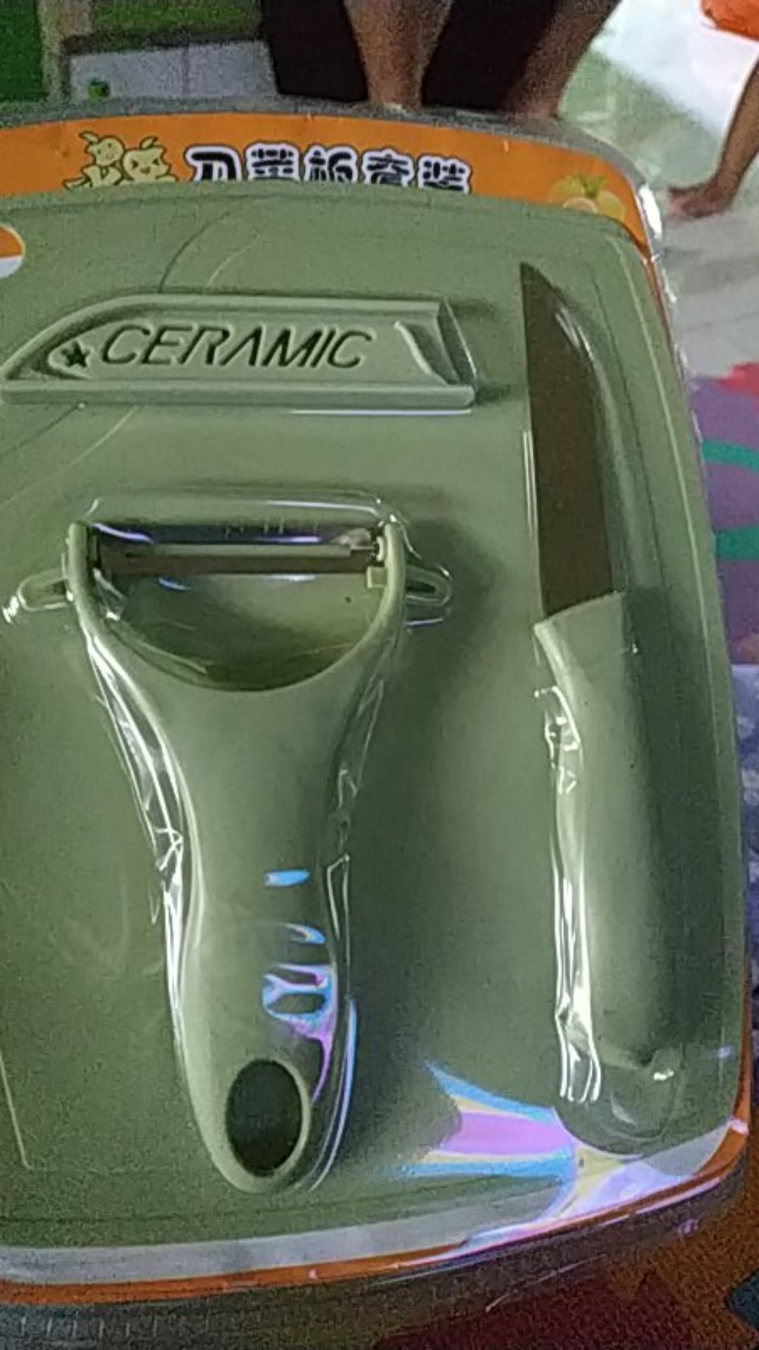 Pisau Set Talenan 3in1 Stainless Pengupas Kulit Buah Sayur Sebaguna Set Knife