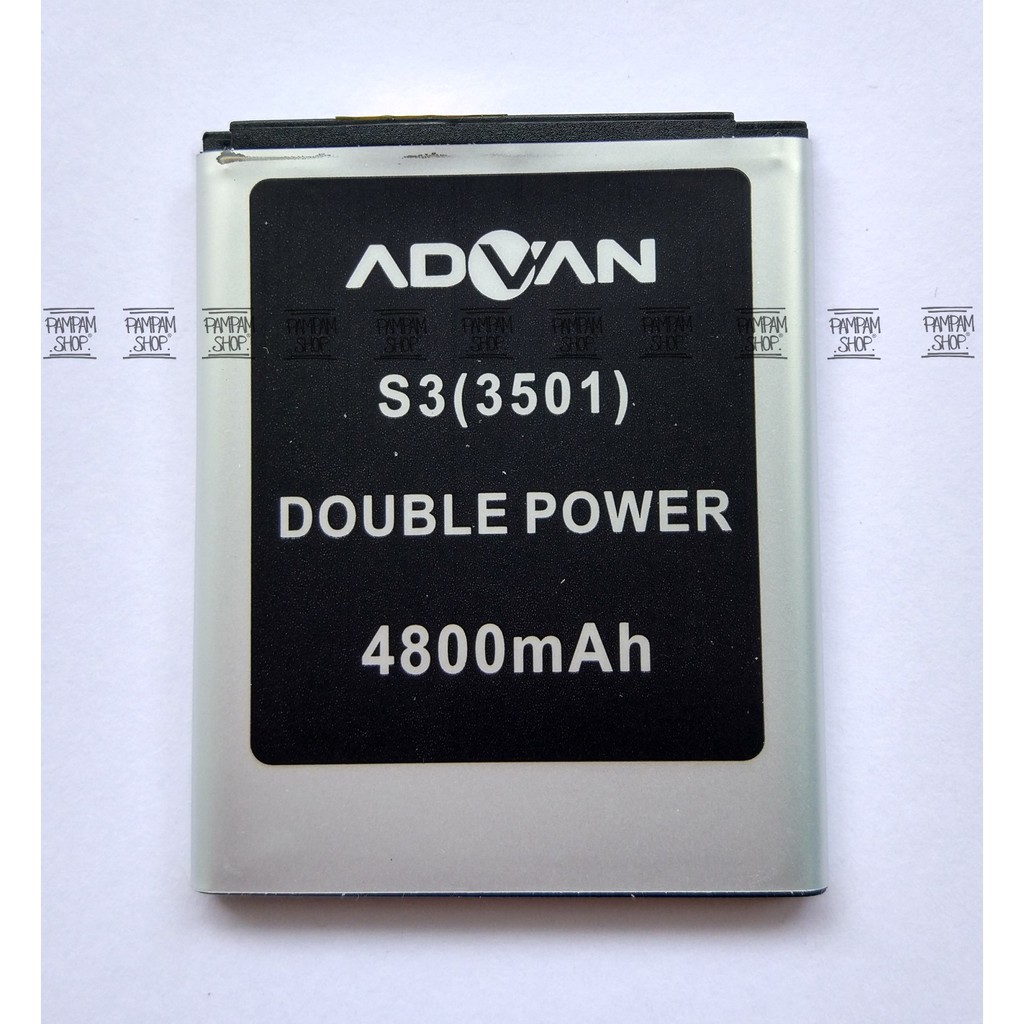 Baterai Handphone Advan S3 Original Double Power | Batre, Batrai, Battery, Advance, S 3, HP
