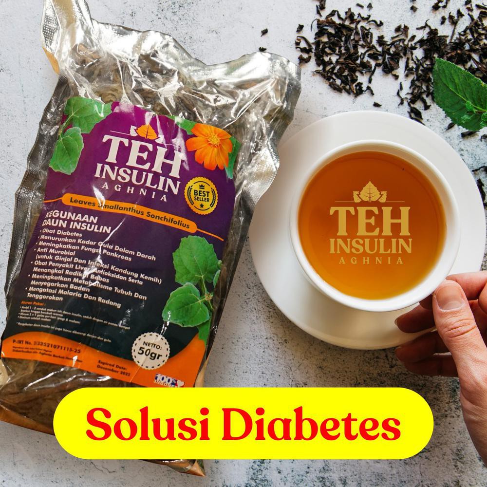 JNT COD]] TEH DAUN INSULIN YACON PREMIUM OBAT PENURUN GULA DARAH HERBAL DIABETES KENCING MANIS