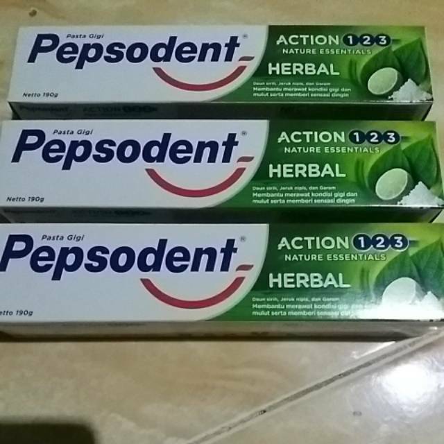 PEPSODENT HERBAL ACTION 123 190g.