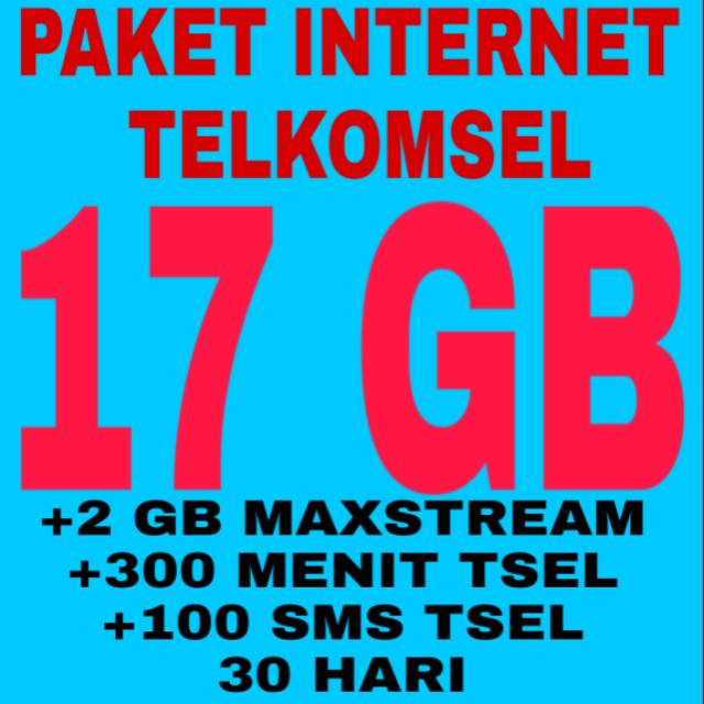 Paket Internet Kuota Telkomsel 17gb Sebulan Murah4 Shopee Indonesia