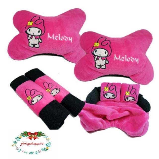 Bantal Mobil 3in1 Melody / Aksesoris Bantal Mobil Motif Melody / Bantal Mobil Melody/Bantal Melody