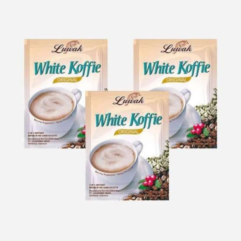 

Kopi Luwak White Coffe Original 20g Renceng ( Isi 10 )