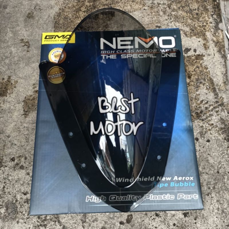 Windshield Visor Aerox New Connected 2021 Nemo GMA Winsil Aerox New tipe bubble