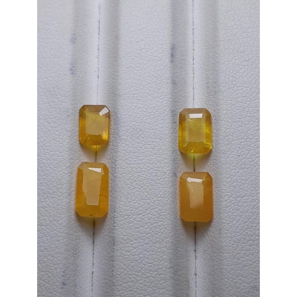 NATURAL YELLOW SAPPHIRE CORUNDUM OCTAGON