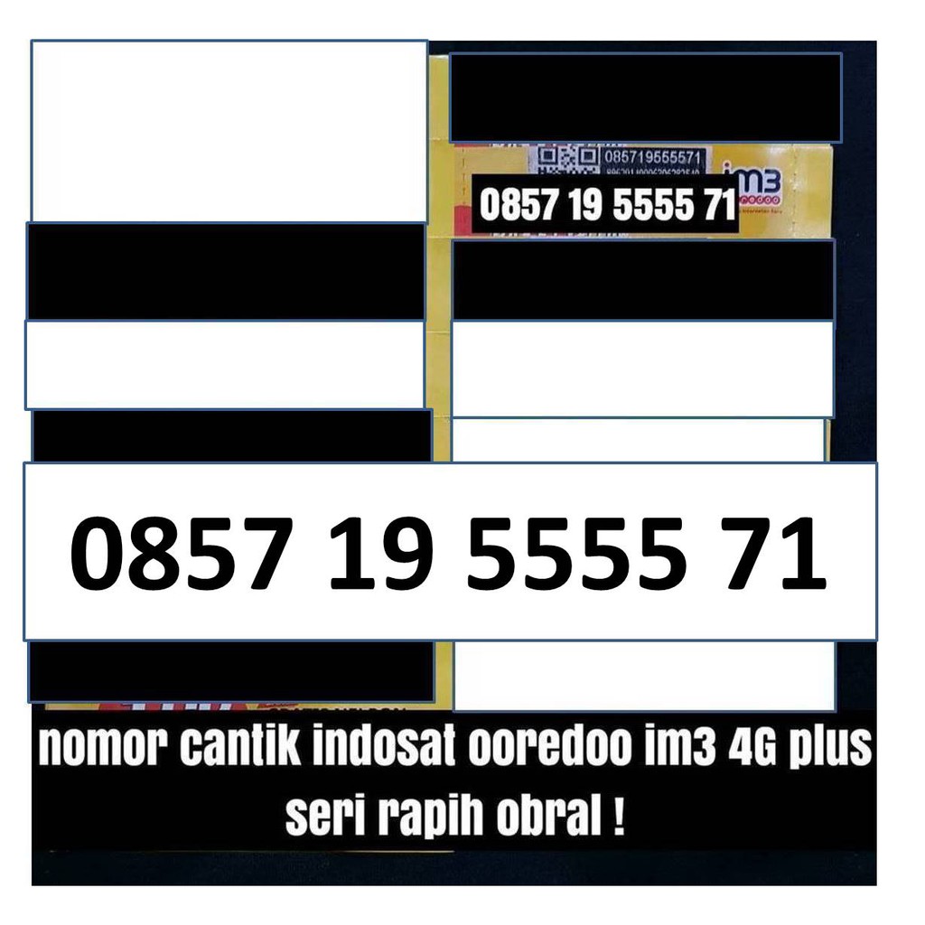 kartu perdana indosat im3 ooredoo 4G plus nomer cantik pilihan obral