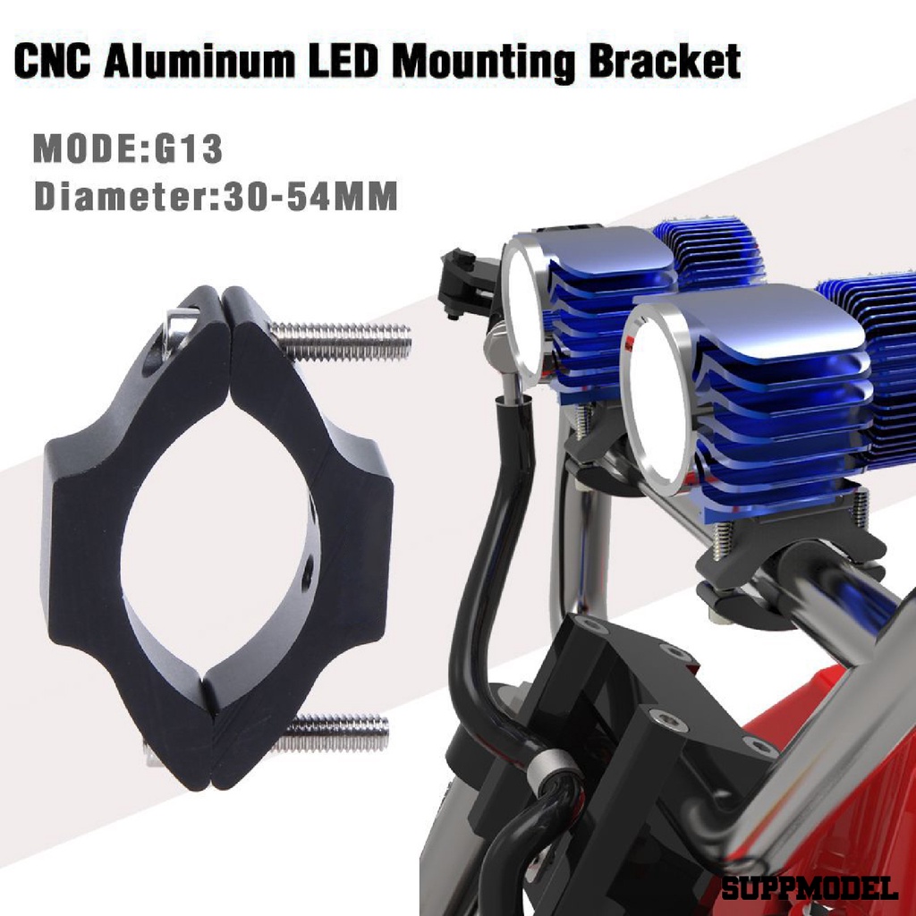 Spm 2pcs Bracket Klem Holder Lampu G13 Adjustable Tahan Air Untuk Truk Berburu