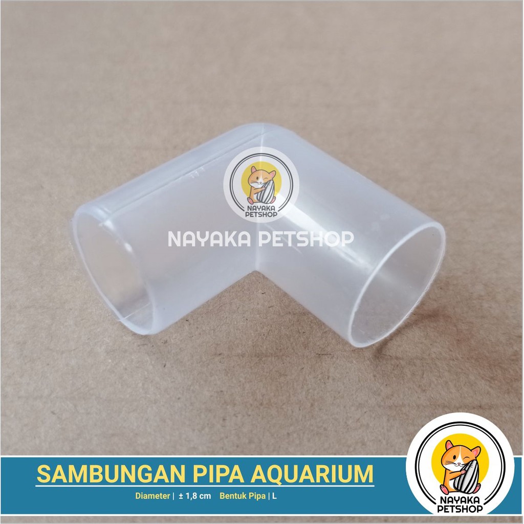 Sambungan Pipa Aquarium Bentuk L Knee Keni Pipa Aquascape Pipa Shock Sok