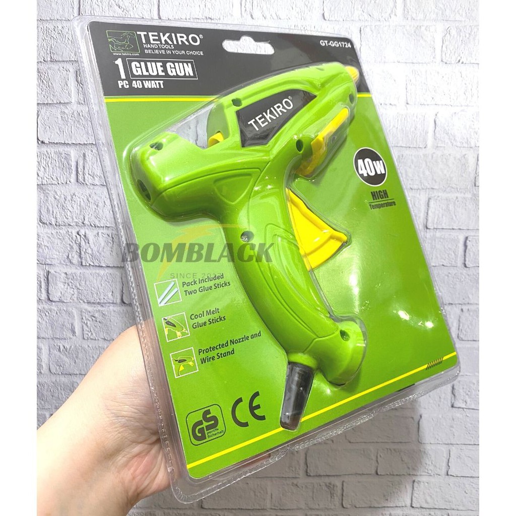 Hot Melt Glue Gun 40 Watt TEKIRO BESAR Tembakan Lem Tembak Lilin Bakar