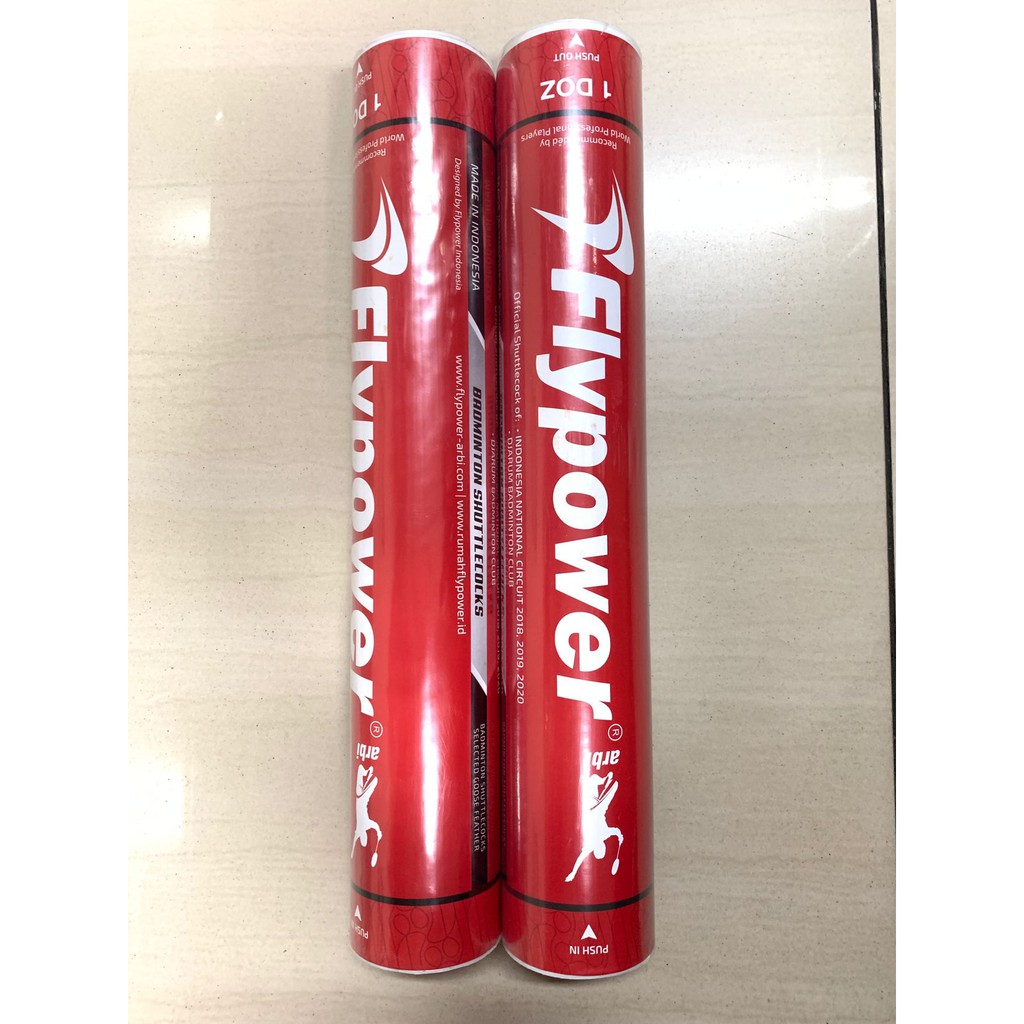 Suttlecock Bulutangkis Kok Badminton Flypower Merah / Kok Spin