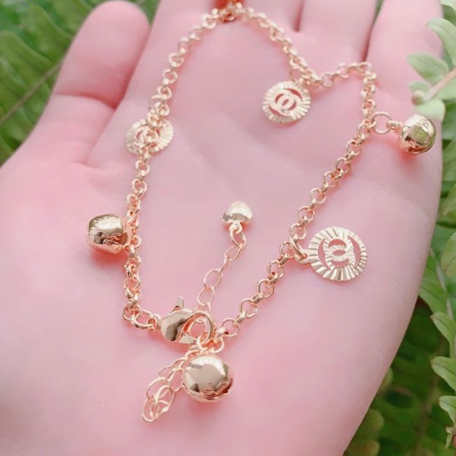 4s Grosir Solo || Gelang kaki rombe emas Xuping wanita dewasa