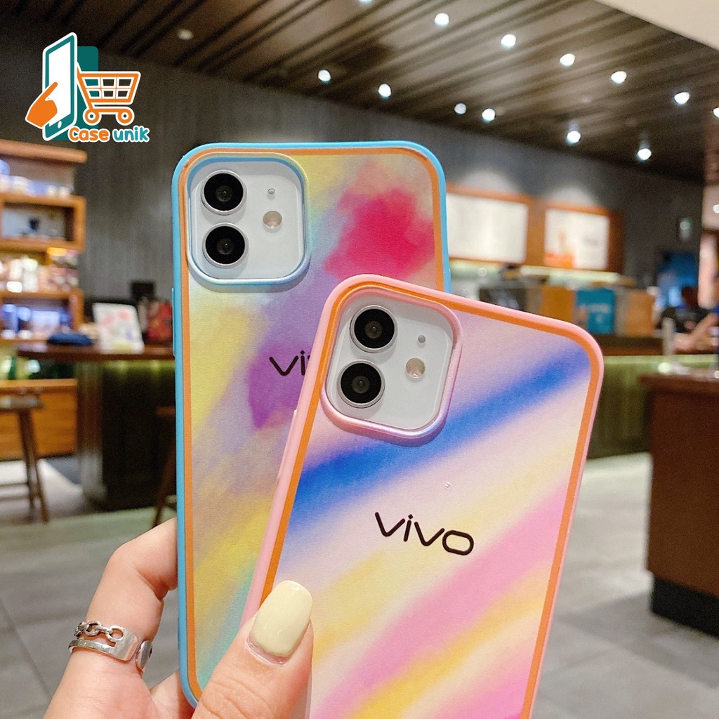 SS044 SOFTCASE RAINBOW VIVO Y12 y15 y17 Y20 y20s y12s Y30 y50 Y30i Y51 Y91 y93 y95 Y91c y1s Y67 V5 Y71 Y7I Y81 Y81C CS3238