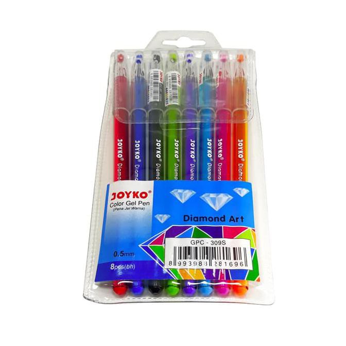 Joyko Color Gel Pen / Pulpen Warna Warni KOMPLIT