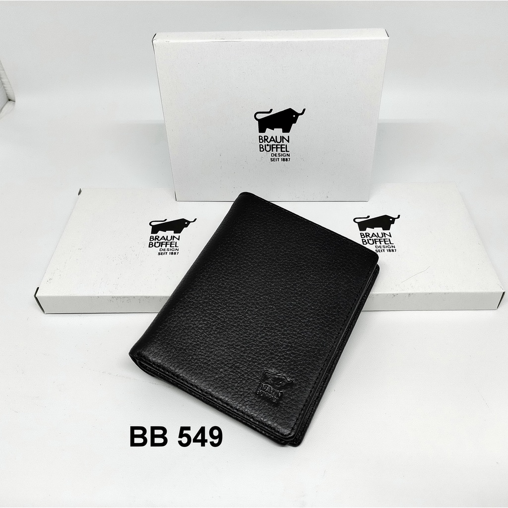 Dompet Pria Braun Buffel BB 549 - Tegak Berdiri - Kulit Jeruk - 6 Card