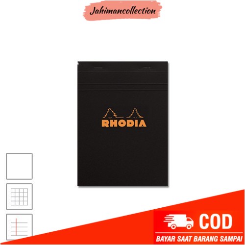 

✨ BISA COD ✨ Rhodia no 16 Head Stapled Notepad A5 Fountain Pen dot grid bullet - polos