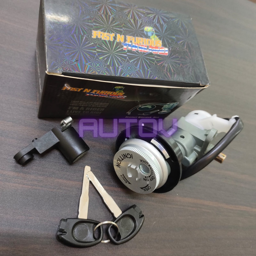 kunci kontak mio j satu set original murah assy plus jok ori asli fast n furious