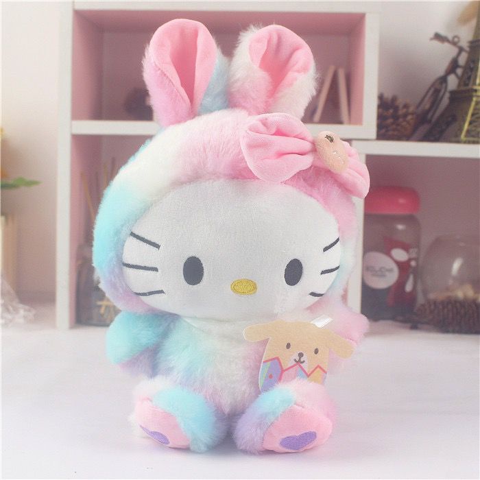 BONEKA CINNAMOROLL MELODY KUROMI HELLO KITTY RAINBOW IMPOR MAINAN ANAK