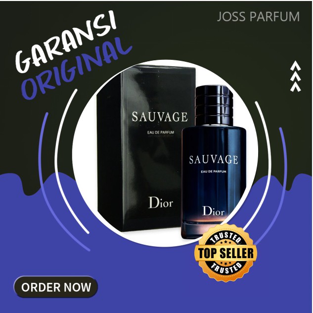 Parfum Pria Original Dior Sauvage EDP 100ml 200ml Parfum Import Segel Box Terdaftar BPOM Man Perfume