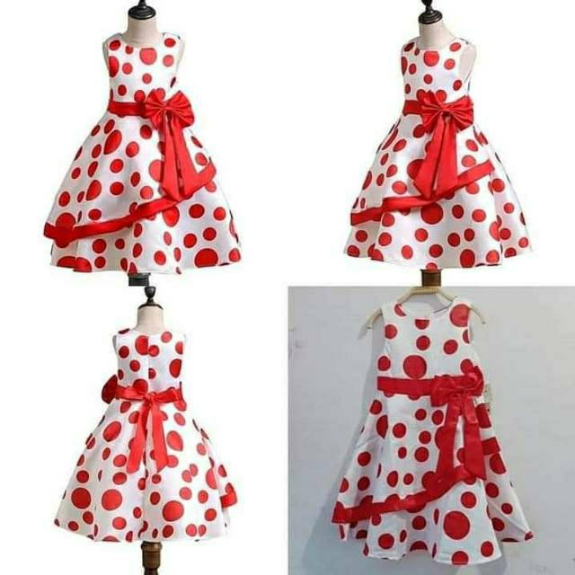 Dress Import Anak/ Import Dress Bunga/ Baju Ulang Tahun