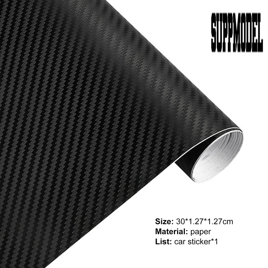 Stiker Film Roll 3D Carbon Fiber Vinyl Anti Gores Untuk Dekorasi Mobil DIY