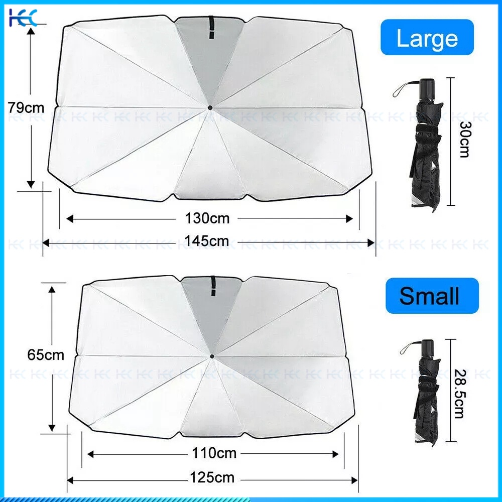 Payung Lipat Pelindung Sinar Uv Untuk Kaca Depan Mobil