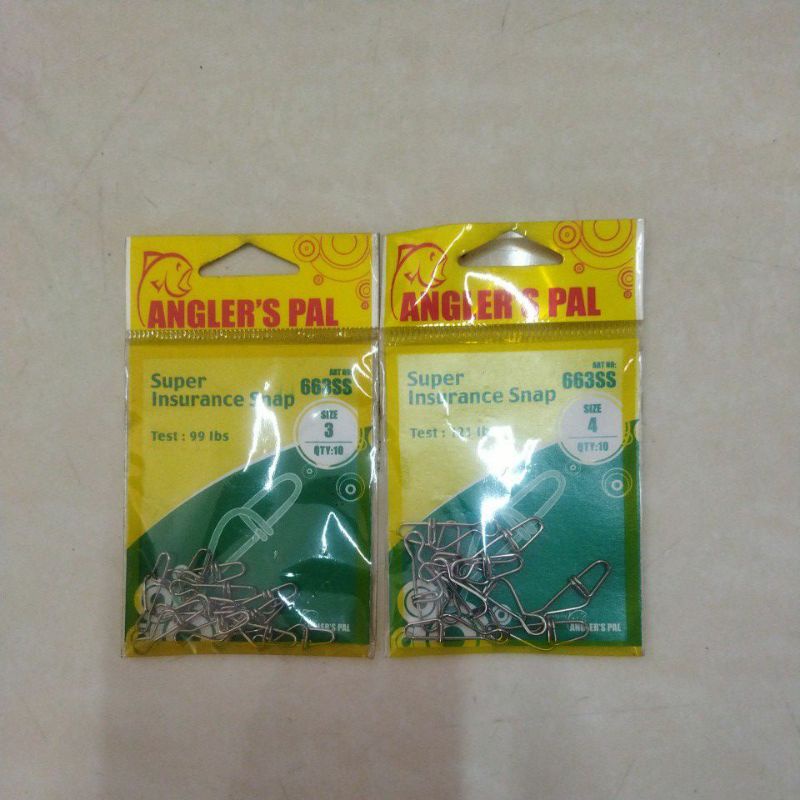 ANGLER'S PAL SUPER INSURANCE SNAP 3,4