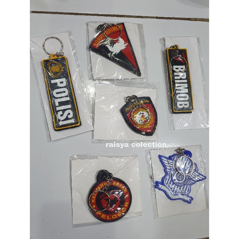 gantungan kunci polisi / gantungan kunci brimob / gantungan kunci lantas