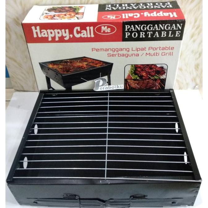 Pemanggan Portable Happy Call/Alat Pembakaran Ayam/Panggangan Sate BBQ