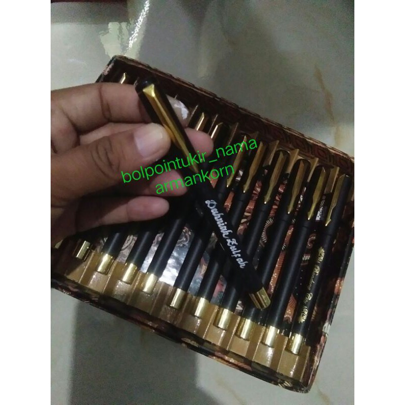 

cod !!! bolpoint ukir nama langsung jadi gravier manual(hand made)