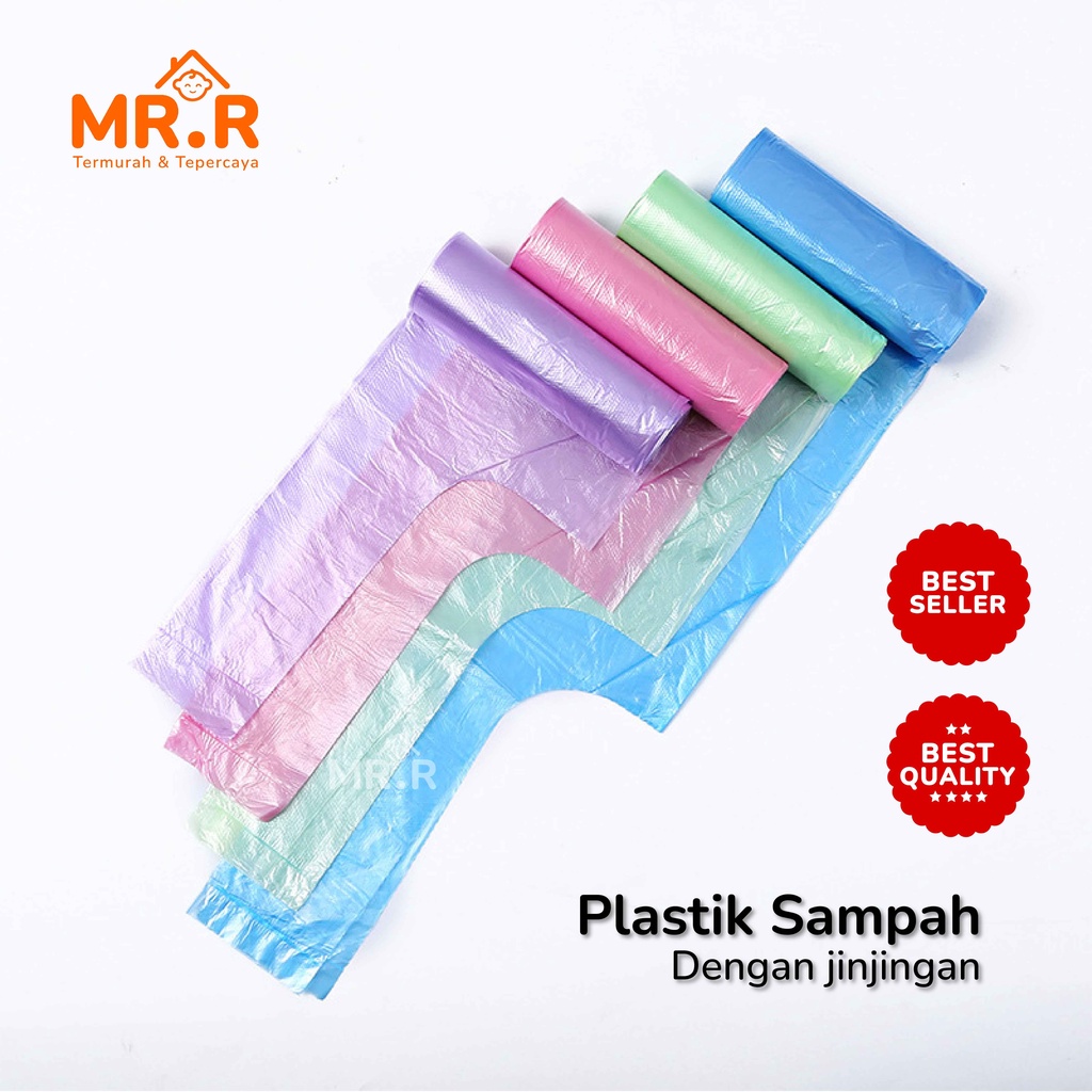 Kantong Plastik Sampah Roll Gulungan Perlengkapan Rumah Tangga Kresek Sampah Size 45x50 = Isi 20 Pcs