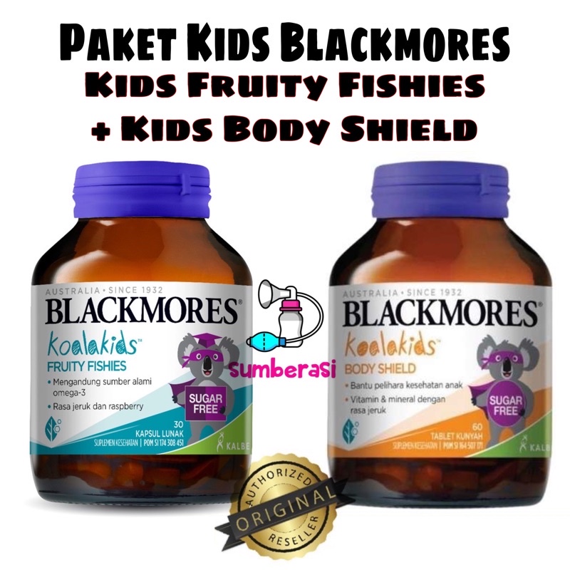 Blackmores Kids Body Shield Kids Fruity Fishies kalbe Original