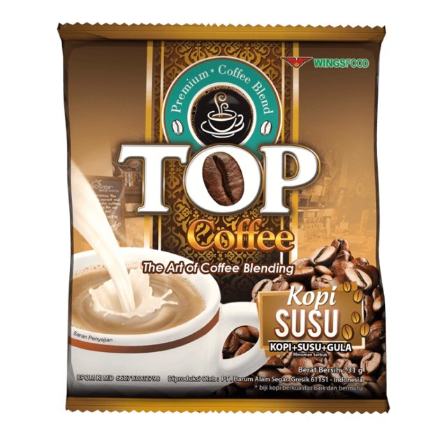 

Kopi Top Susu 31 Gr | Kopi Kemasan | Kopi Susu Bubuk | Kopi Susu | Kopi Top Susu Renceng