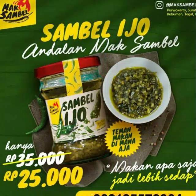 

(COD) Sambel Ijo Mak Sambel 150ml