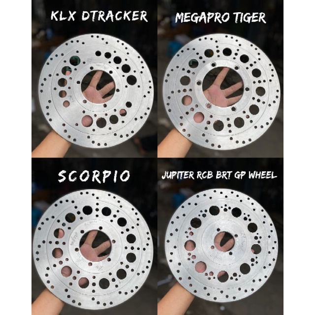 DISCBRAKE PIRINGAN KUMIS TROMOL DEPAN KLX DTRACKER MEGAPRO TIGER SCORPIO YAMAHA RCB BRT CHEMCO GP WH