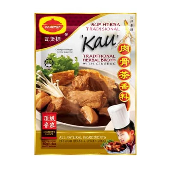 

#HANDCARRY Clang Kau Traditional Herbal Broth With Ginseng 40g - UFOHCR1096